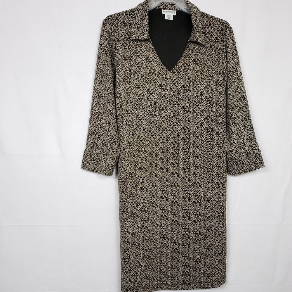 Motherhood Maternity 3/4 Sleeve Shift Dress Sz Lg